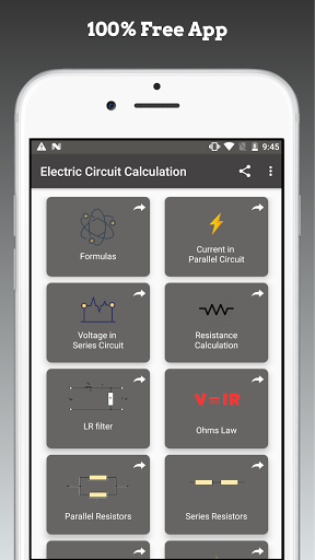 Screenshot of Electric Circuit Calculator