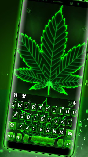 Android application Neon Green Weed Theme screenshort