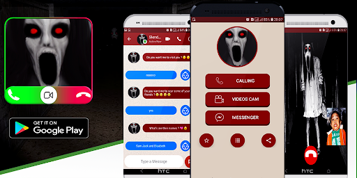 Android application scary Ghost video call nd chat screenshort