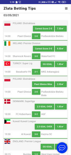 Android application Betting Tips Analyzers screenshort