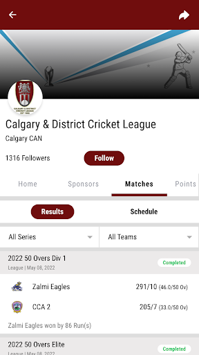 Cricket Calgary Screen 2
