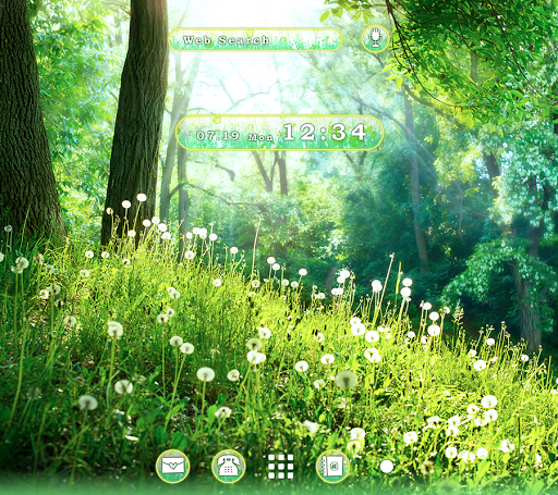 Android application Green Forest Theme screenshort