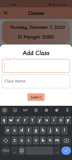 G Attendance Screen 3