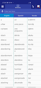 Spanish Yoruba Dictionary 1.5 APK screenshots 3