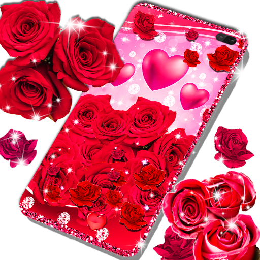 Red rose live wallpaper 24.0 Icon
