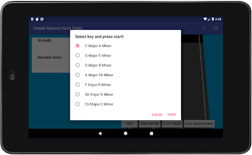 Create Second Voice Violin