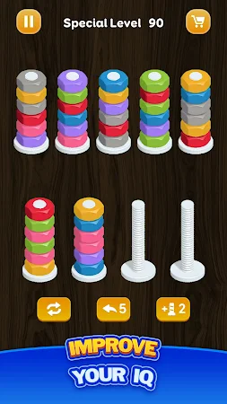 Game screenshot ナット整理・カラーゲーム apk download