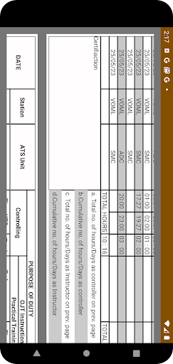 ATC-Logbook(Beta) Screen 2
