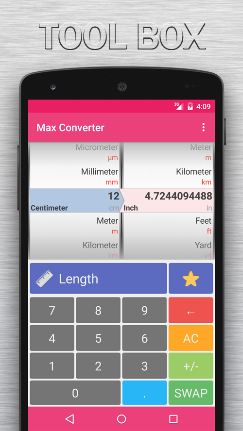 Android application Tool Box screenshort