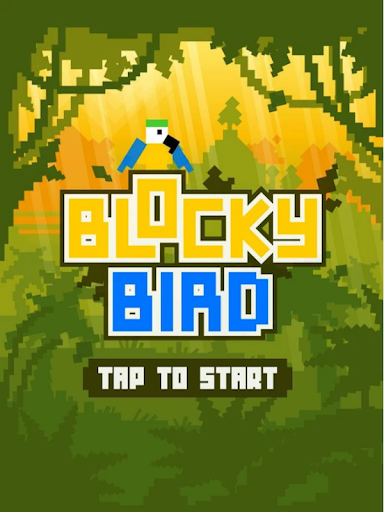 Android application Blocky Bird screenshort