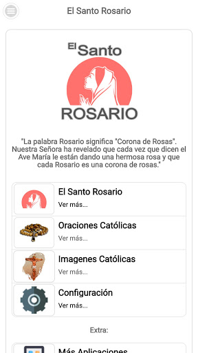 Android application Santo Rosario screenshort