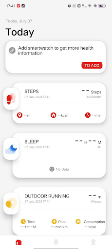 Android application Trands Fit screenshort