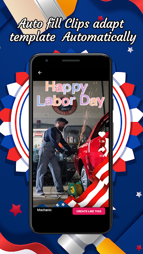 Happy Labor Day 2021 Photo Frame  Video Maker