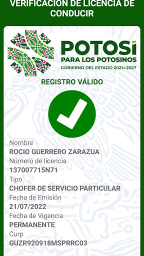 Valida Tu Licencia SLP Screen 3