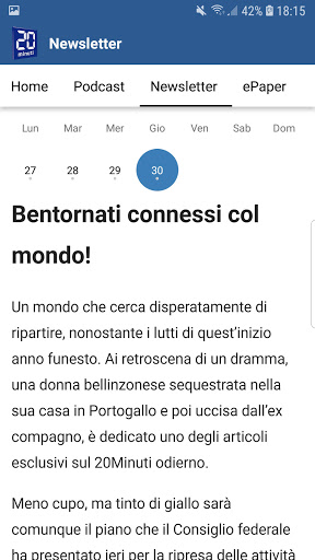 my20minuti Screen 2