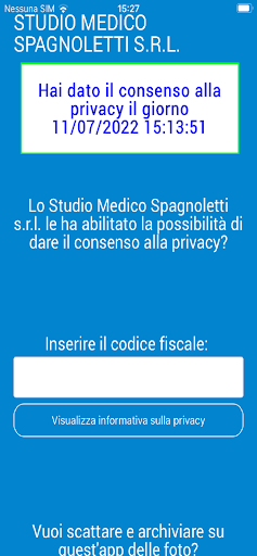 Android application Studio Medico Spagnoletti screenshort