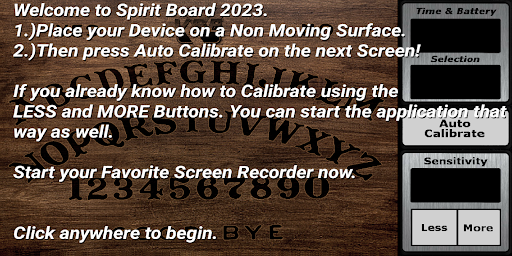 Android application Spirit Board 2023 screenshort