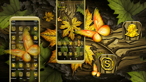 Android application Autumn Tree Theme screenshort