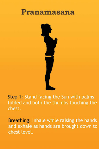 Android application Surya Namaskar Yoga Poses screenshort