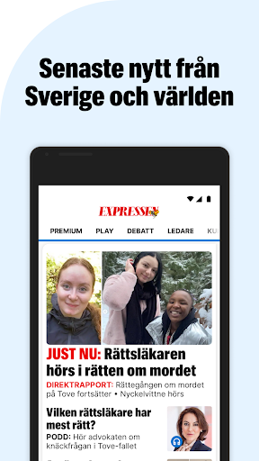Android application Expressen Nyheter screenshort