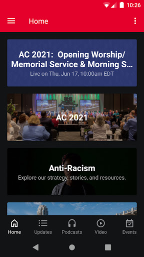 Android application NC Conference of The UMC screenshort