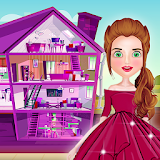 Baby doll house decoration icon