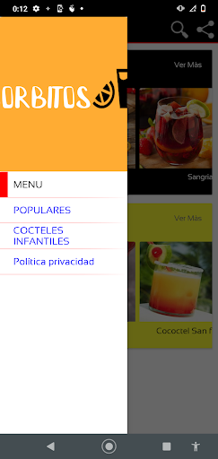 Android application Sorbitos screenshort