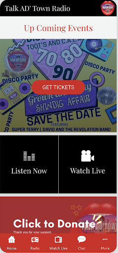 Android application Talk AD' Town Radio screenshort