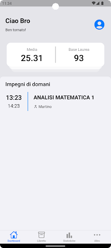 Android application UniLibretto screenshort