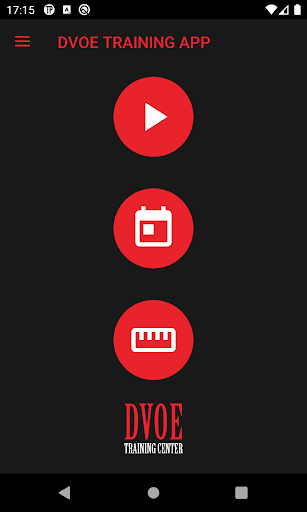 Android application DVOE Training App screenshort