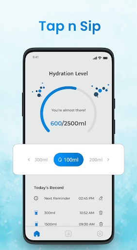 Water Reminders | Track Intake Screen 2