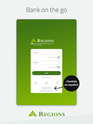 Screenshot of Regions Bank