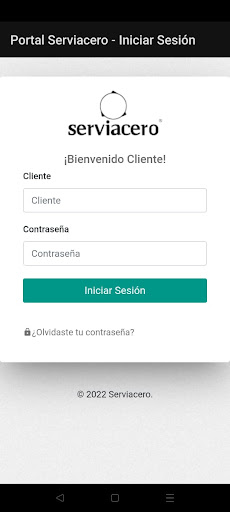Android application Portal Serviacero screenshort