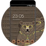 Hipster Animals Theme: Animated  Live HD Wallpaper icon