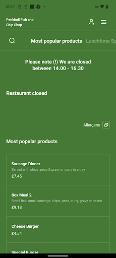 Penkhull Fish and Chip Shop Screen 3