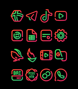 Paketë e ekranit të Paketës së ikonave "Shalqiri - Lines".
