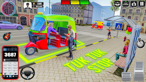 Auto Rickshaw 3D: Tuk Tuk Game Screen 2