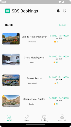 SBS Booking Screen 3