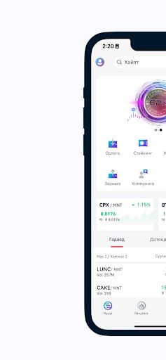 Capex exchange Screen 2