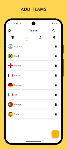 Winner - Tournament Maker App Screen 2
