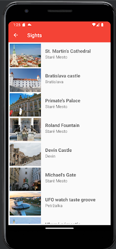Bratislava City Guide Screen 3