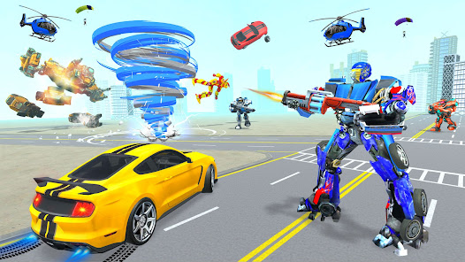 Captura de Pantalla 10 Robot Tornado Transform Game android