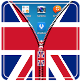 UK Flag Zipper LockScreen icon