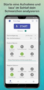 SnoreApp: Schnarcherkennung Screenshot