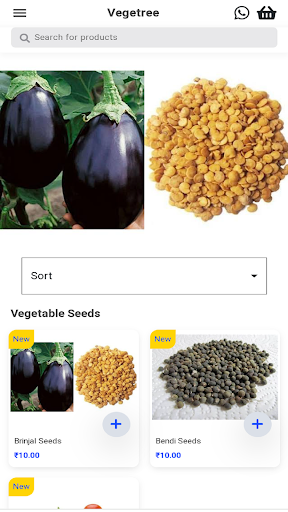 Android application Vegtree screenshort