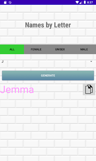 Random Generators Screen 2