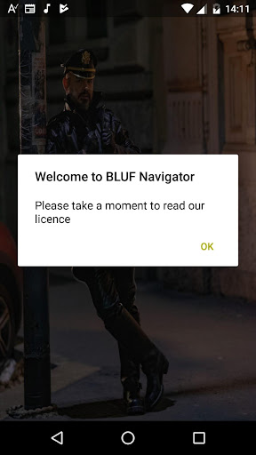 Android application BLUF Navigator screenshort
