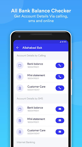 Bank Balance Check & Statement Screen 3