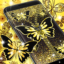 Icon image Golden butterflies lock screen