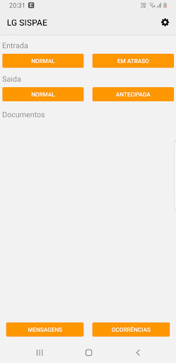 Android application LG SISPAE screenshort